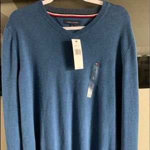 Tommy Hilfiger Medium Blue Crew Sweater L